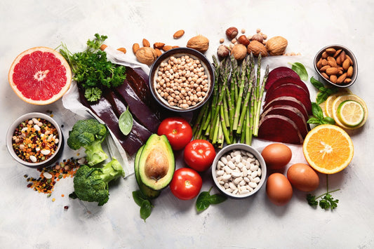 An image of a variety of fruits and vegetables.